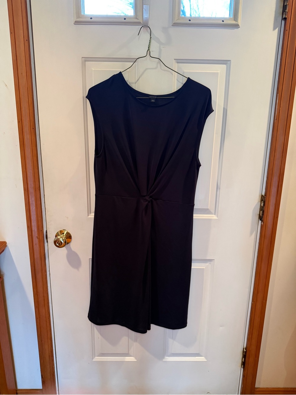 Nine West Black Knot-Front Sleeveless Dress